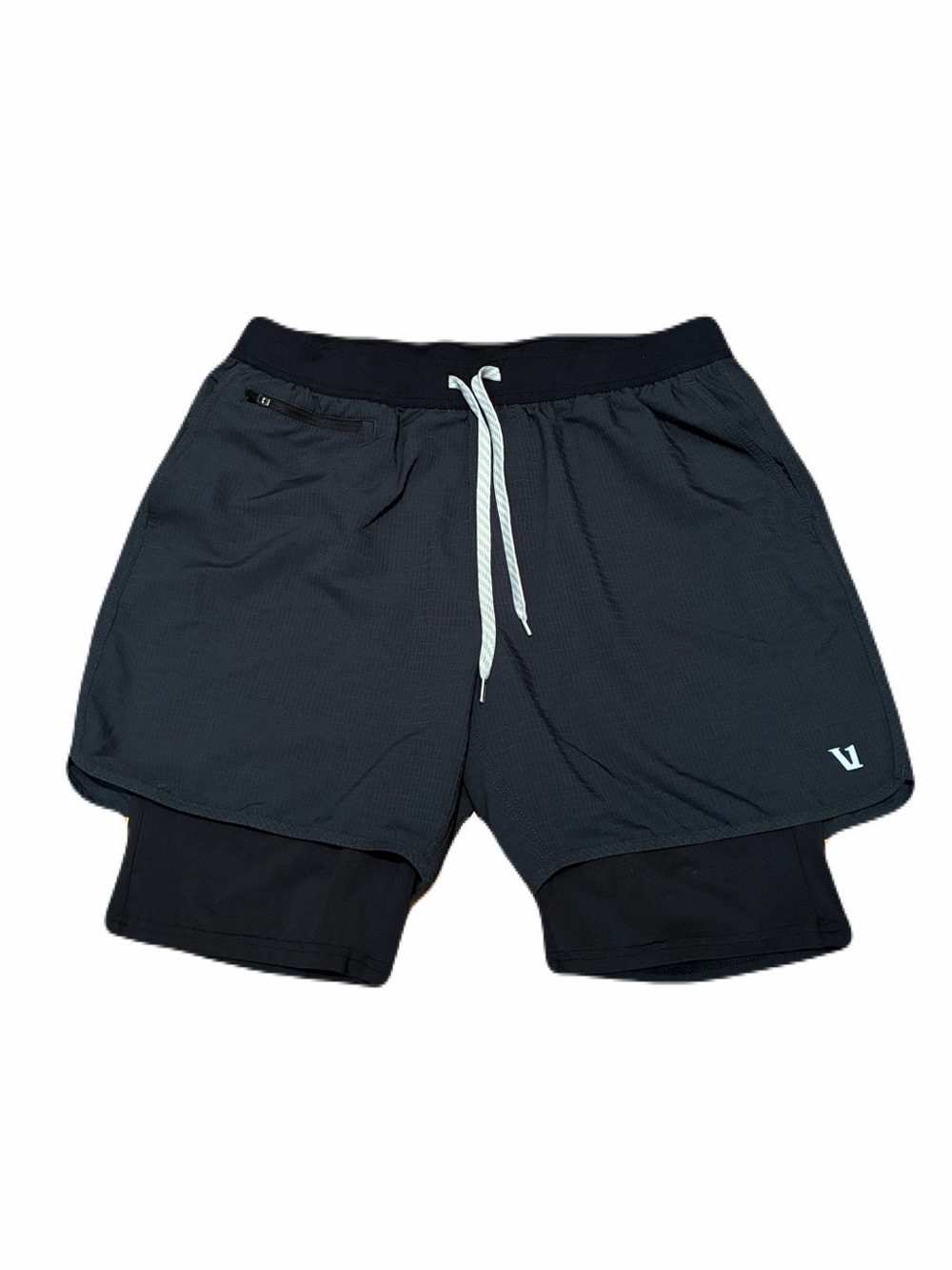 Vuori Stockton Lined Shorts in Black, Men’s size Large